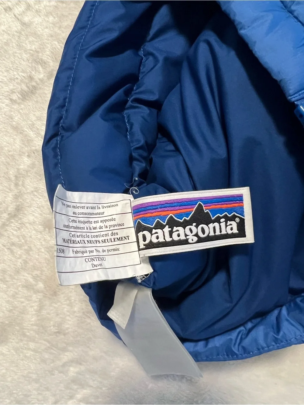 Patagonia Kids' Blue Lightweight Puffer Vest Sz 12